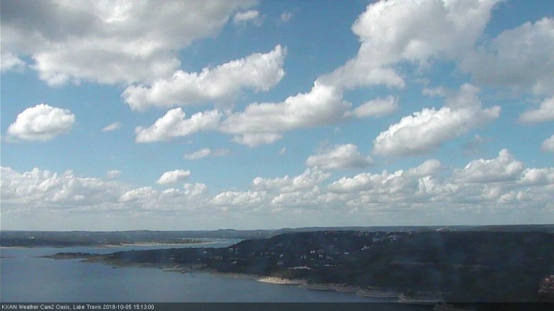 Lake Travis webcam, October 5, 2018 2:15 PM CT