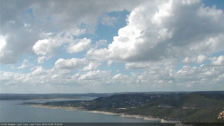 Lake Travis webcam, October 5, 2018 2:30 PM CT