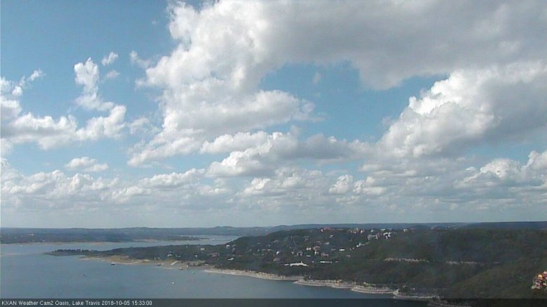 Lake Travis webcam, October 5, 2018 2:35 PM CT