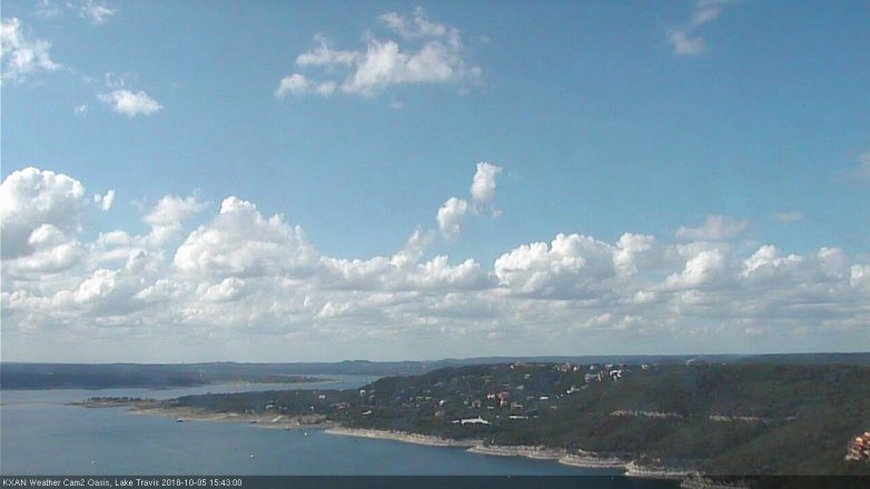 Lake Travis webcam, October 5, 2018 2:45 PM CT