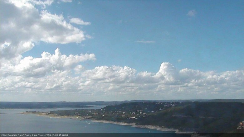 Lake Travis webcam, October 5, 2018 2:50 PM CT