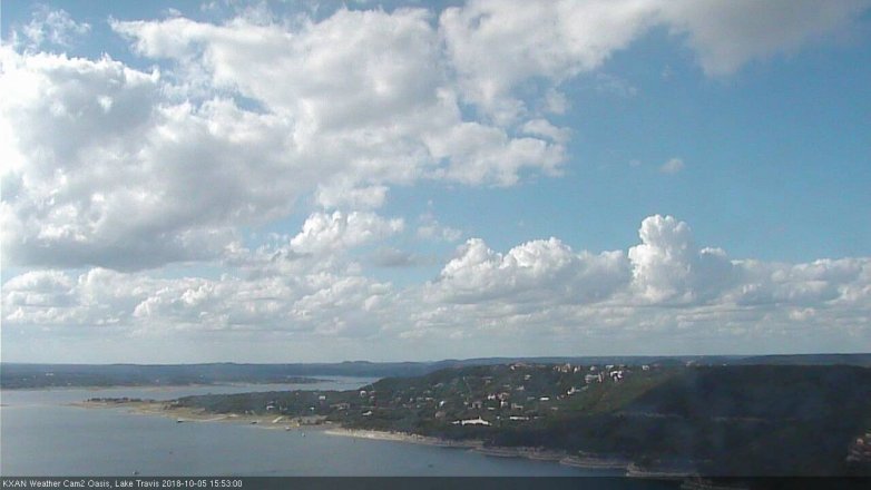 Lake Travis webcam, October 5, 2018 2:55 PM CT