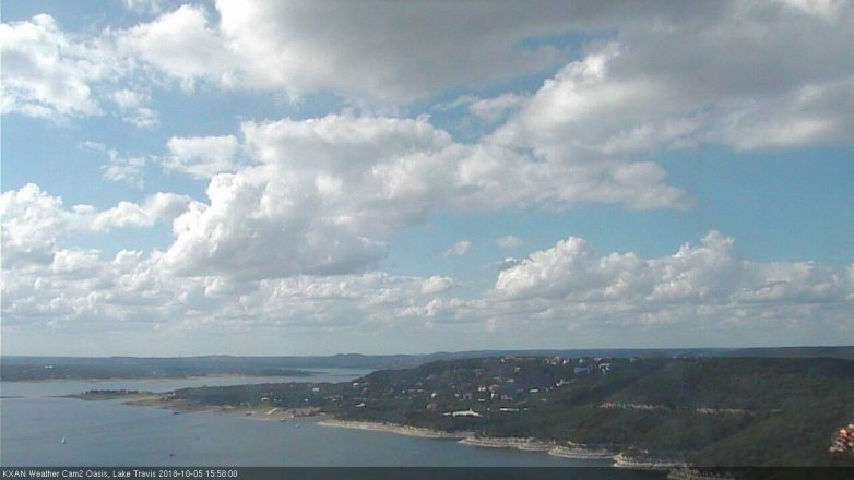 Lake Travis webcam, October 5, 2018 3:00 PM CT
