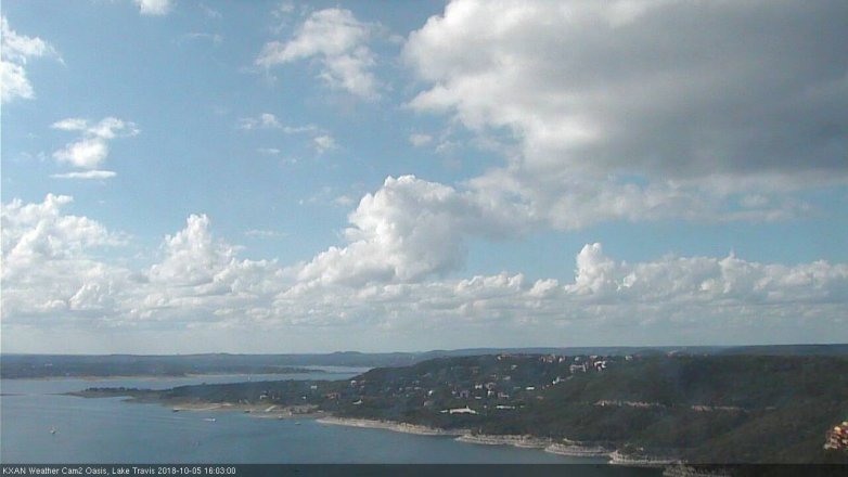 Lake Travis webcam, October 5, 2018 3:05 PM CT