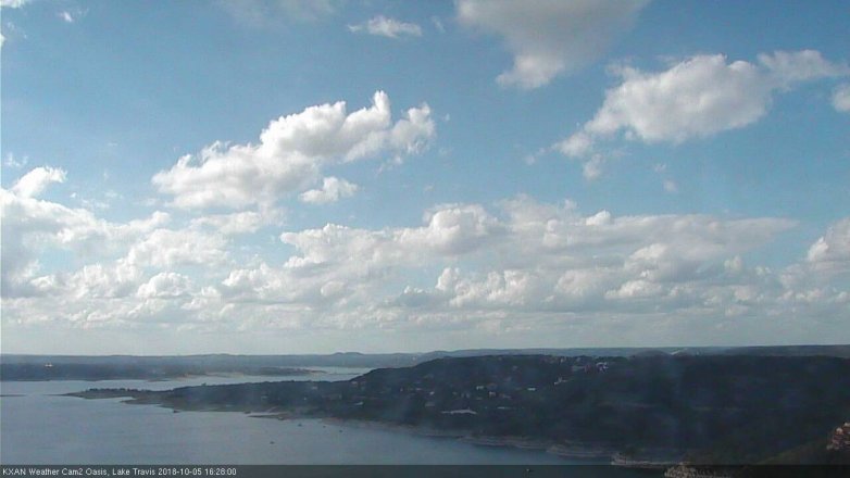 Lake Travis webcam, October 5, 2018 3:30 PM CT