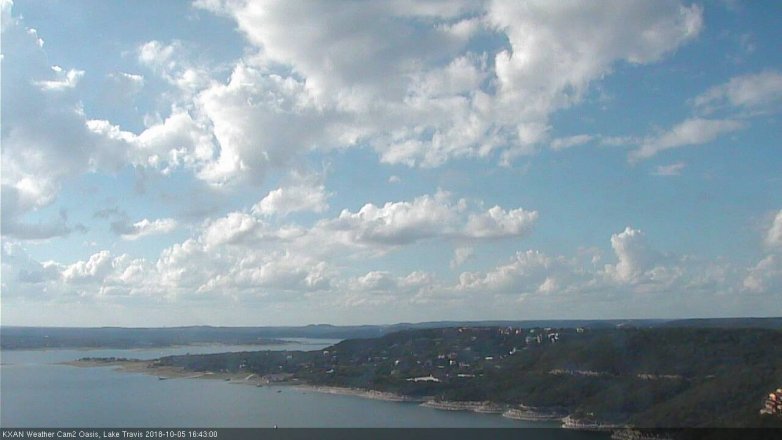 Lake Travis webcam, October 5, 2018 3:45 PM CT