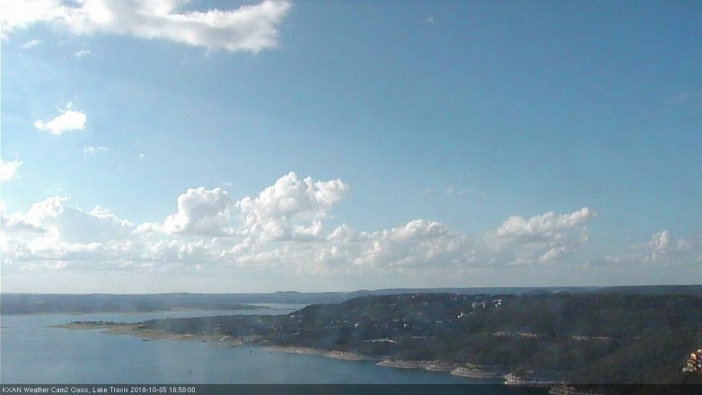 Lake Travis webcam, October 5, 2018 4:00 PM CT