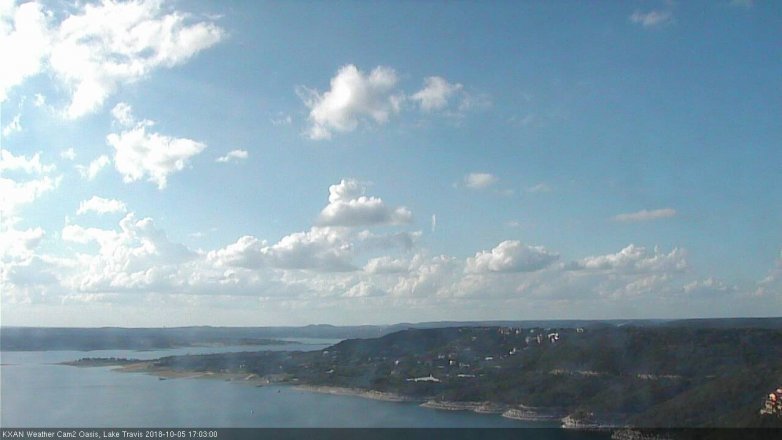 Lake Travis webcam, October 5, 2018 4:05 PM CT