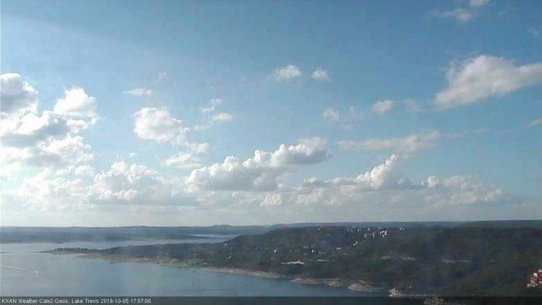 Lake Travis webcam, October 5, 2018 4:10 PM CT