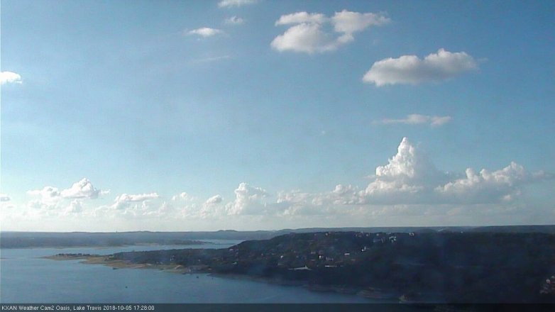 Lake Travis webcam, October 5, 2018 4:30 PM CT