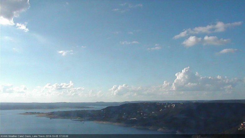 Lake Travis webcam, October 5, 2018 4:35 PM CT