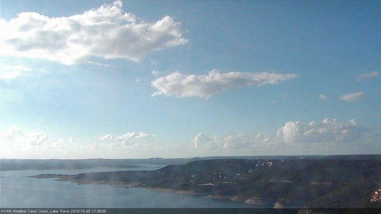 Lake Travis webcam, October 5, 2018 4:40 PM CT