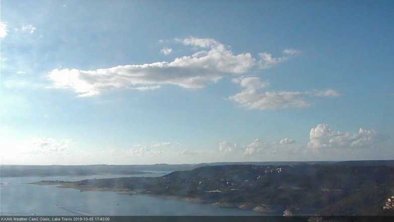 Lake Travis webcam, October 5, 2018 4:45 PM CT
