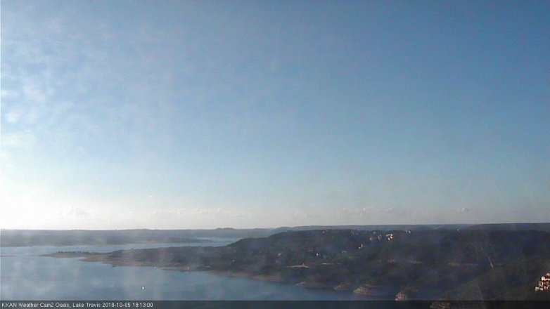Lake Travis webcam, October 5, 2018 5:15 PM CT