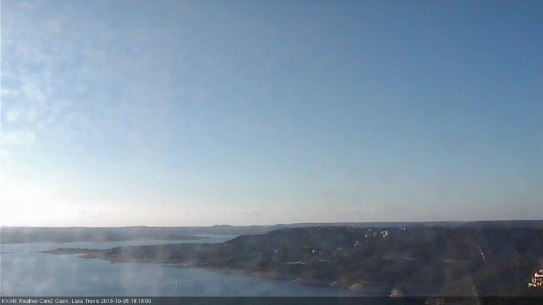 Lake Travis webcam, October 5, 2018 5:20 PM CT