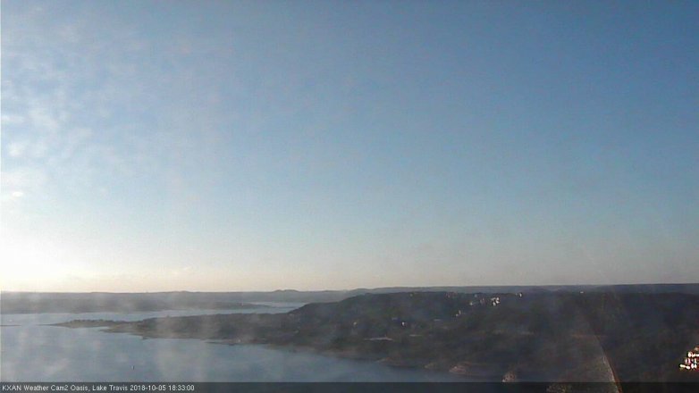 Lake Travis webcam, October 5, 2018 5:35 PM CT