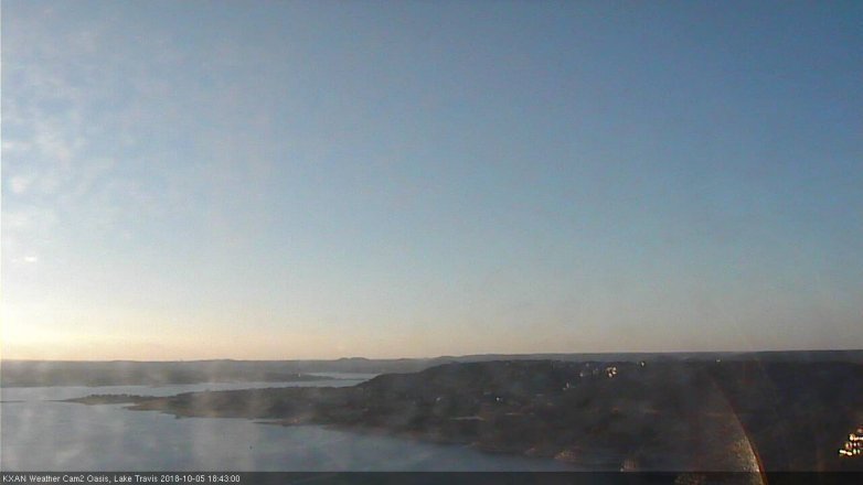 Lake Travis webcam, October 5, 2018 5:45 PM CT