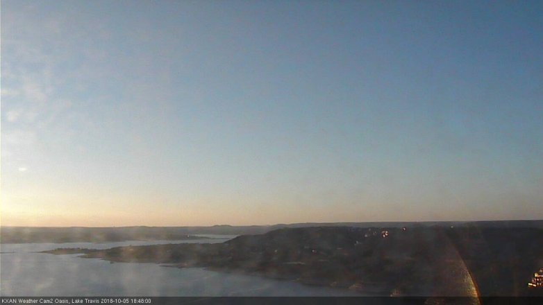 Lake Travis webcam, October 5, 2018 5:50 PM CT