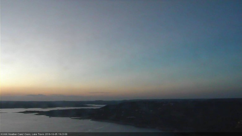 Lake Travis webcam, October 5, 2018 6:25 PM CT