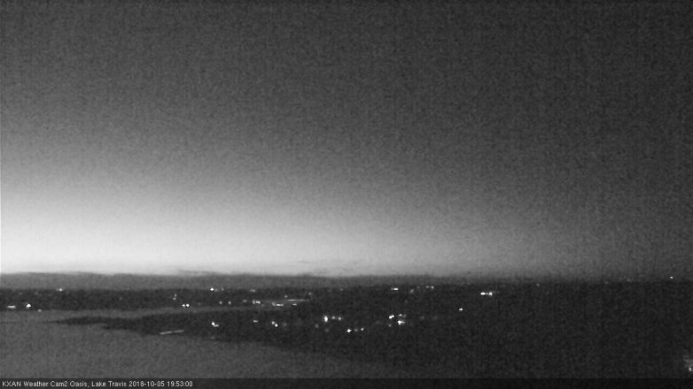 Lake Travis webcam, October 5, 2018 6:55 PM CT