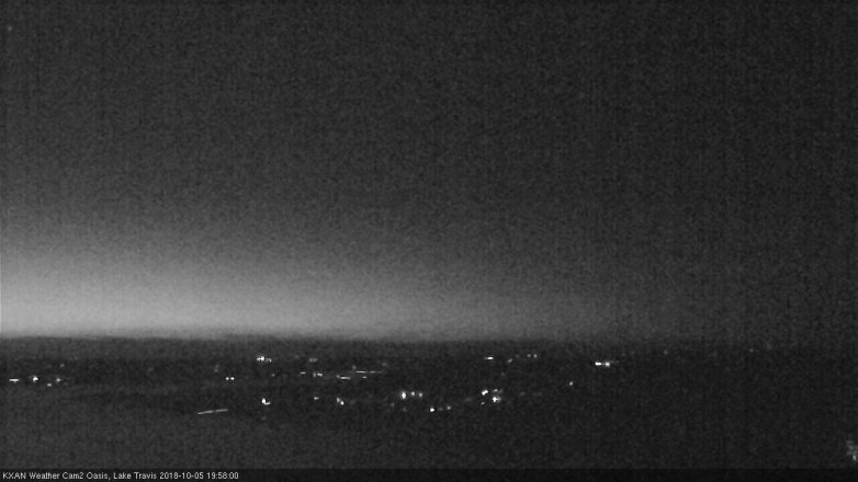 Lake Travis webcam, October 5, 2018 7:00 PM CT