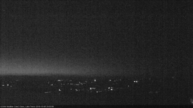 Lake Travis webcam, October 5, 2018 7:05 PM CT