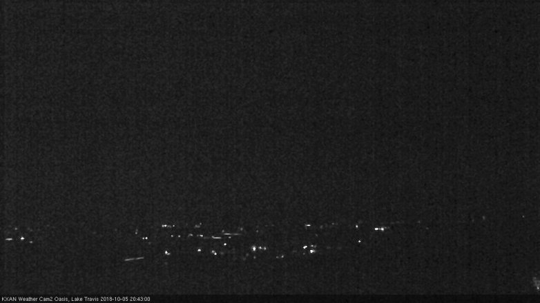 Lake Travis webcam, October 5, 2018 7:45 PM CT