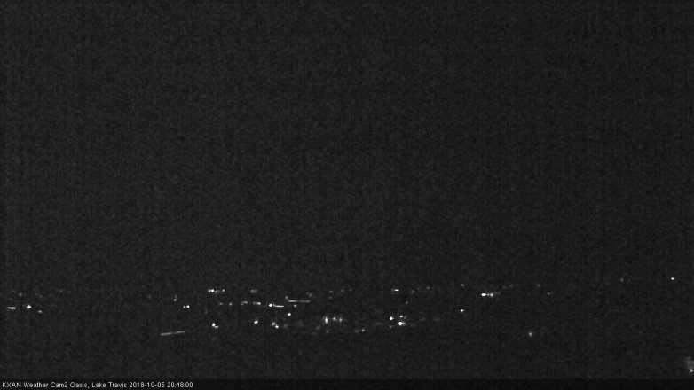 Lake Travis webcam, October 5, 2018 7:50 PM CT