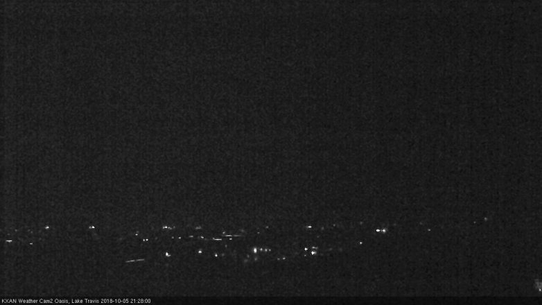 Lake Travis webcam, October 5, 2018 8:30 PM CT