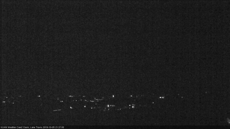 Lake Travis webcam, October 5, 2018 8:40 PM CT