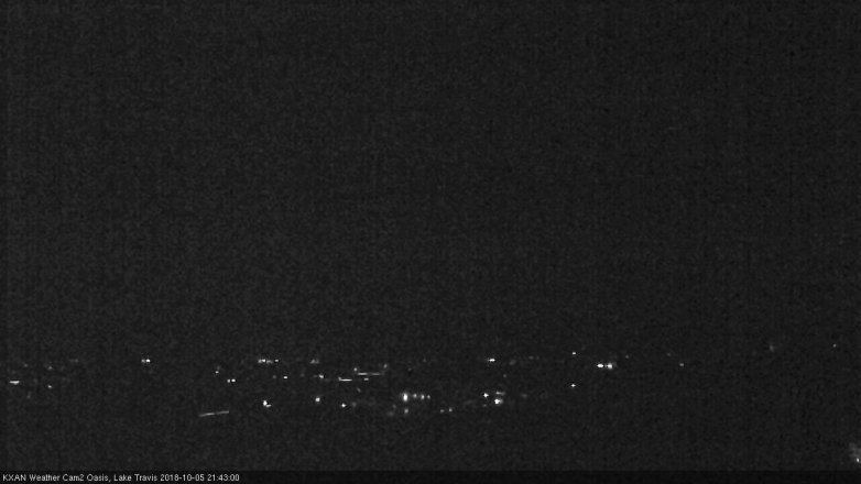 Lake Travis webcam, October 5, 2018 8:45 PM CT