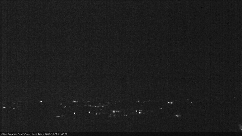 Lake Travis webcam, October 5, 2018 8:50 PM CT
