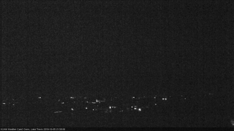 Lake Travis webcam, October 5, 2018 9:00 PM CT