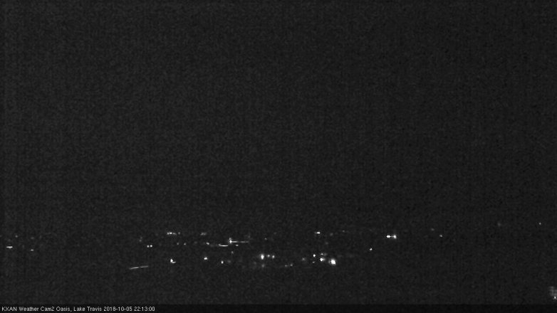 Lake Travis webcam, October 5, 2018 9:15 PM CT