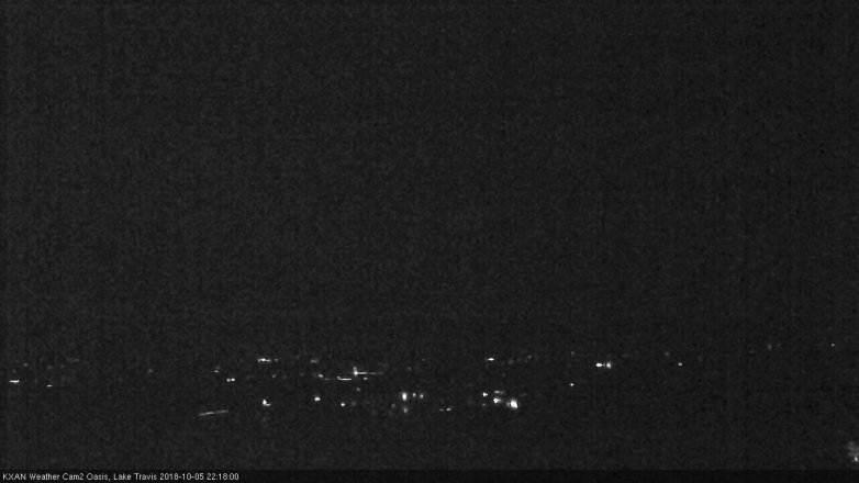 Lake Travis webcam, October 5, 2018 9:20 PM CT