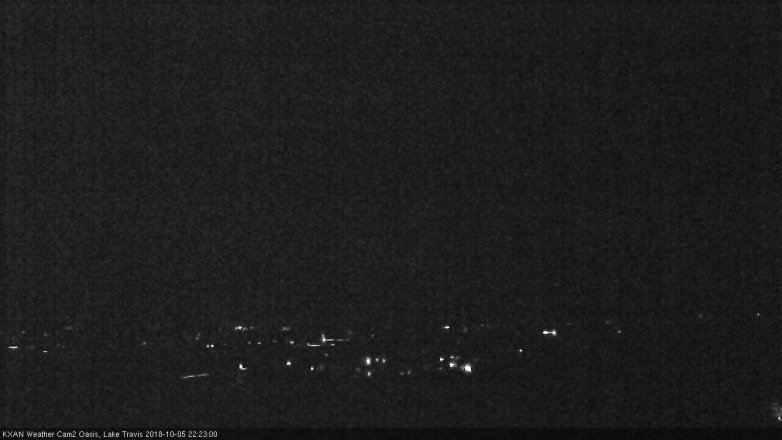 Lake Travis webcam, October 5, 2018 9:25 PM CT