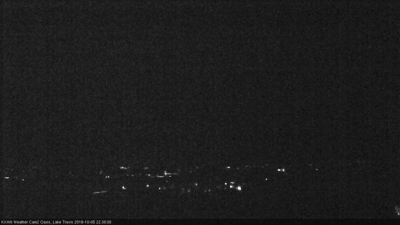 Lake Travis webcam, October 5, 2018 9:40 PM CT