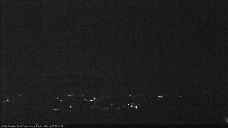Lake Travis webcam, October 5, 2018 9:45 PM CT