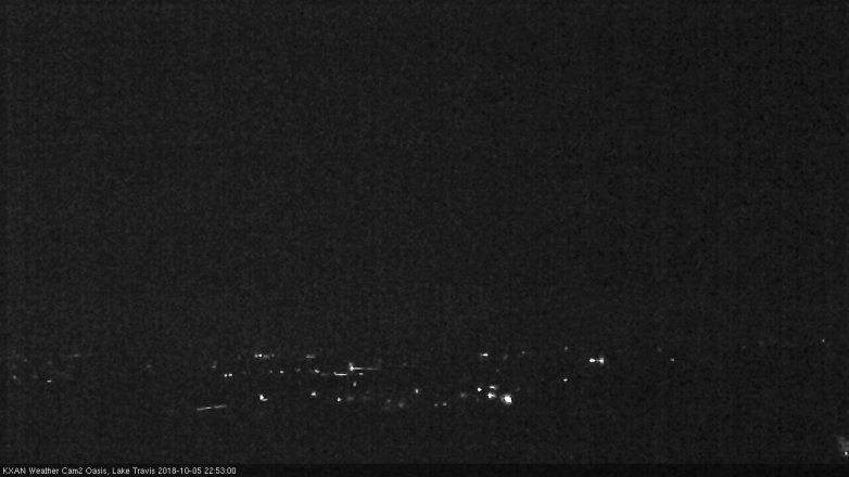 Lake Travis webcam, October 5, 2018 9:55 PM CT
