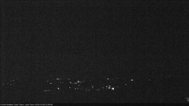 Lake Travis webcam, October 5, 2018 10:00 PM CT