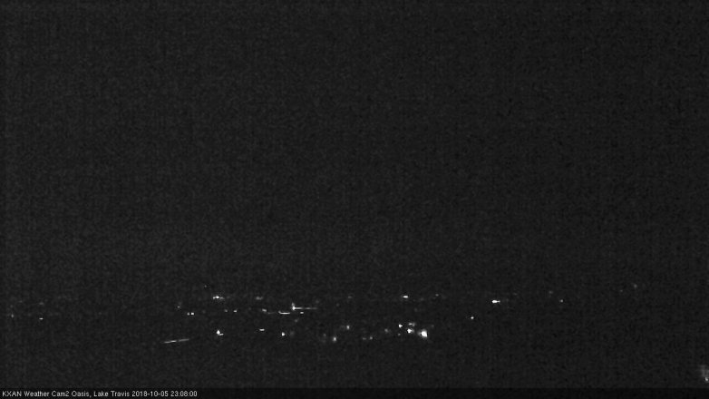 Lake Travis webcam, October 5, 2018 10:10 PM CT