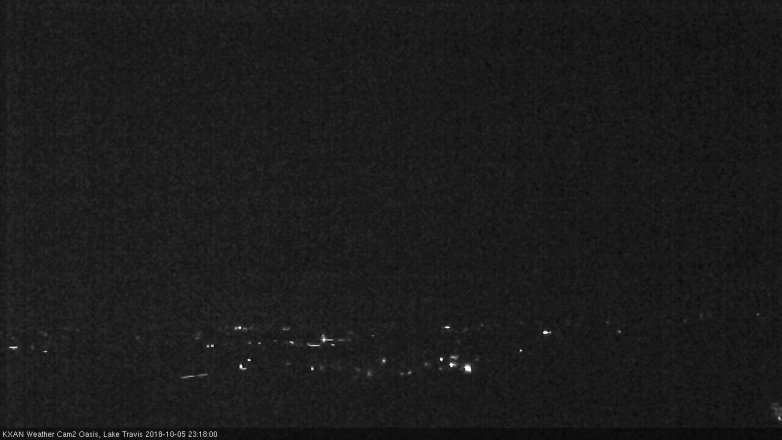 Lake Travis webcam, October 5, 2018 10:20 PM CT
