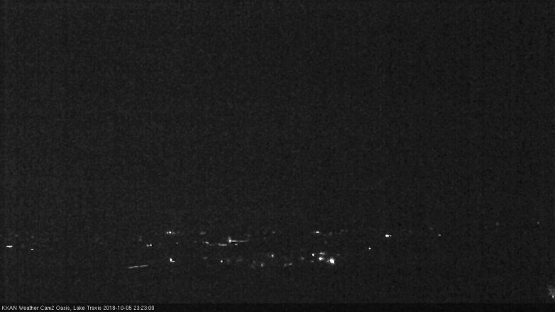 Lake Travis webcam, October 5, 2018 10:25 PM CT