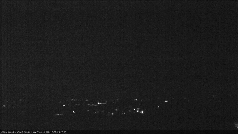 Lake Travis webcam, October 5, 2018 10:30 PM CT
