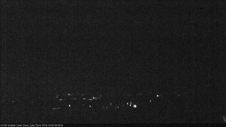 Lake Travis webcam, October 5, 2018 11:10 PM CT