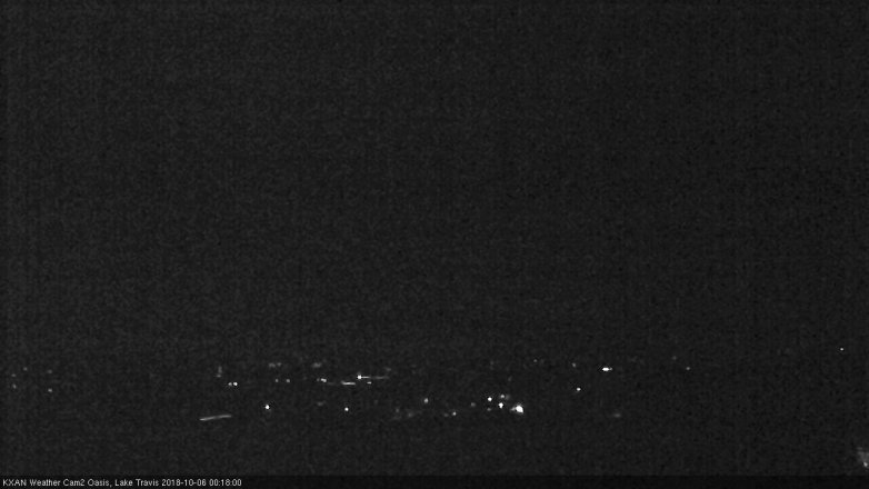 Lake Travis webcam, October 5, 2018 11:20 PM CT