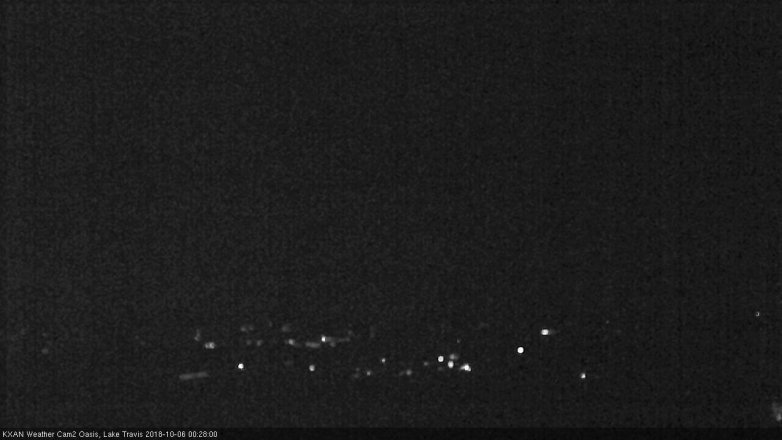 Lake Travis webcam, October 5, 2018 11:30 PM CT