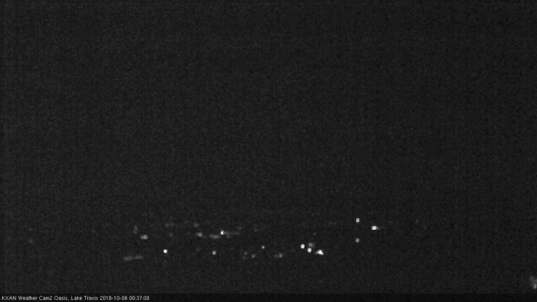 Lake Travis webcam, October 5, 2018 11:40 PM CT