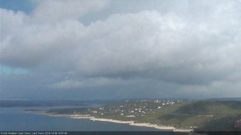Lake Travis webcam, October 6, 2018 9:10 AM CT