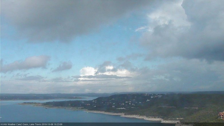 Lake Travis webcam, October 6, 2018 9:25 AM CT
